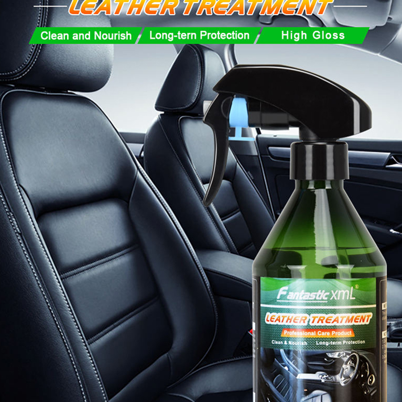 Leather Cleaner Interior - 車の革処理スプレー,車内保護用のプラスチック研磨剤,260ml