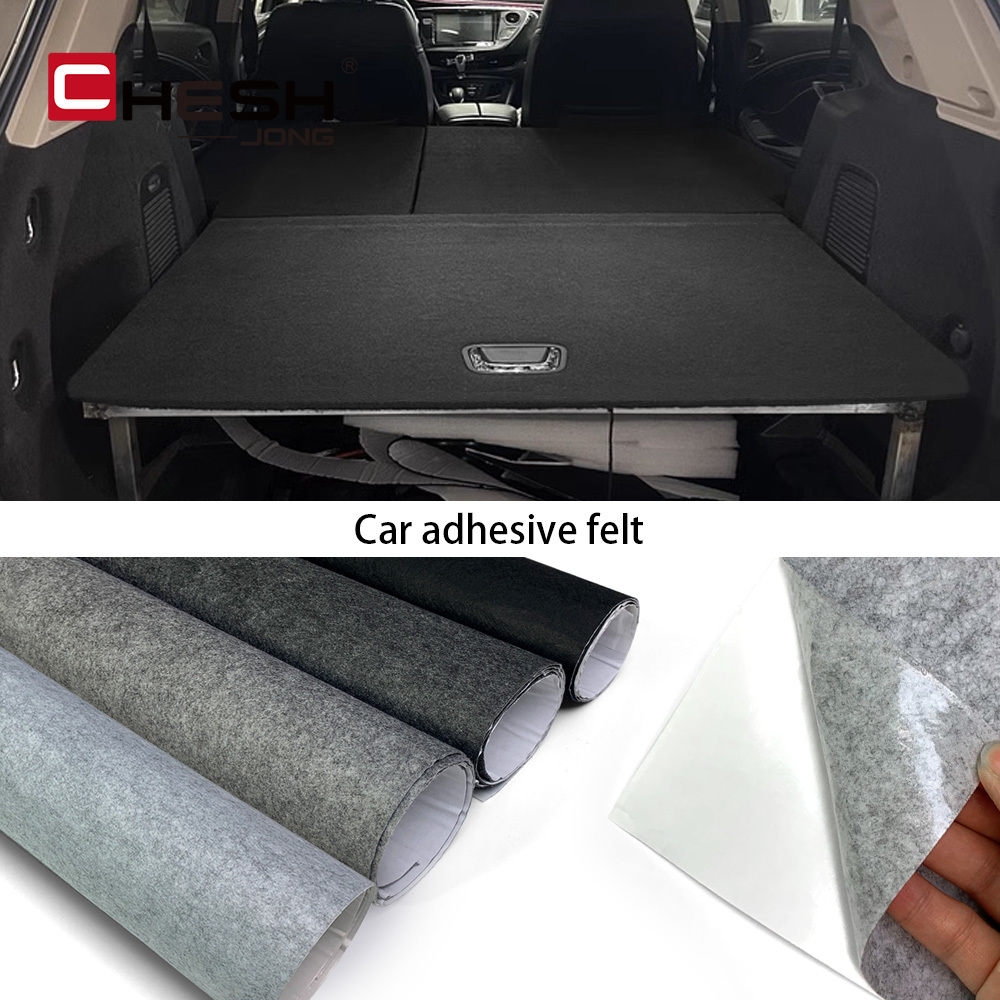 Leather Cleaner Interior - 102x200cm DIY 自己粘着式自動車用フェルト生地ロール ポリエステル製滑り止めカーペット 車内改造 遮音