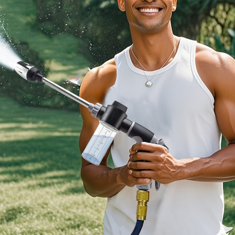 新型洗車用ロングポール高圧洗浄機調整可能ガーデンノズルウォッ - Pressure Washer Foam Gun のレビューと価格