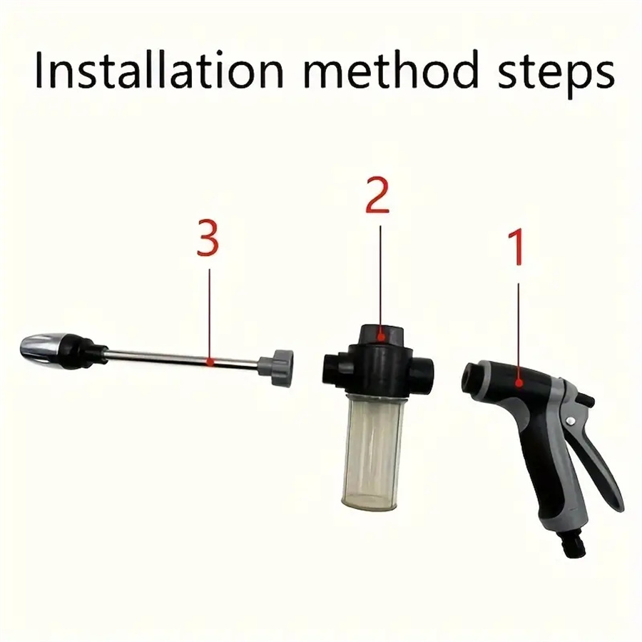 新型洗車用ロングポール高圧洗浄機調整可能ガーデンノズルウォッ - Pressure Washer Foam Gun のレビューと価格