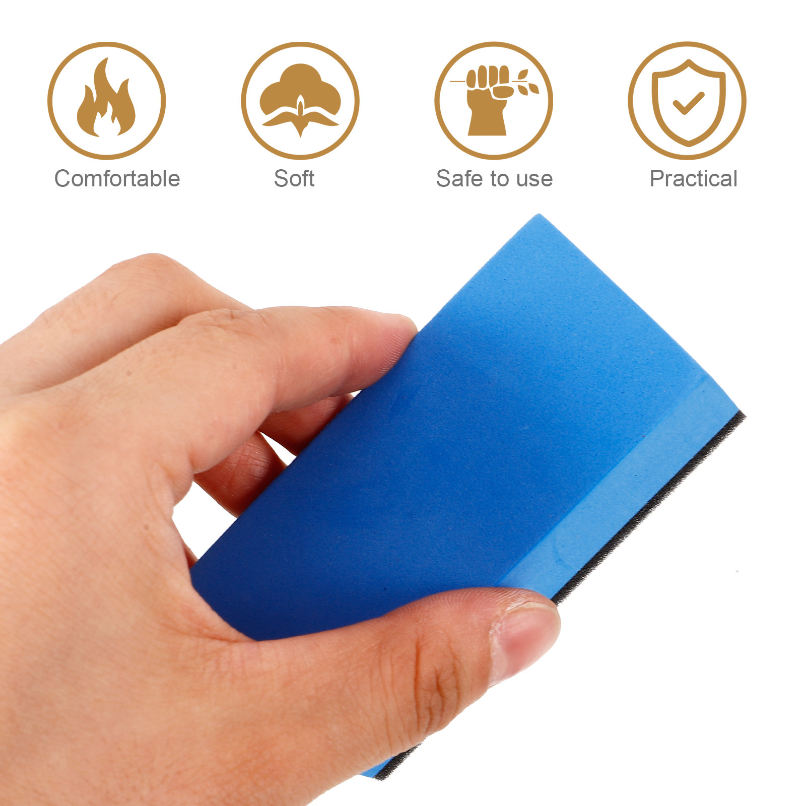 1個入り 車用ワックススポンジブロック、長持ちするアプリケー - Wax Applicator Pad のレビューと価格