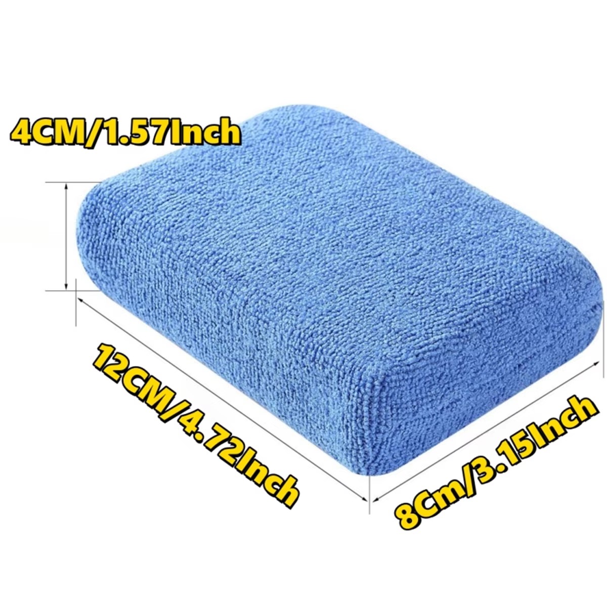 8個入りマイクロファイバー製カーワックスアプリケーターパッド - Wax Applicator Pad のレビューと価格