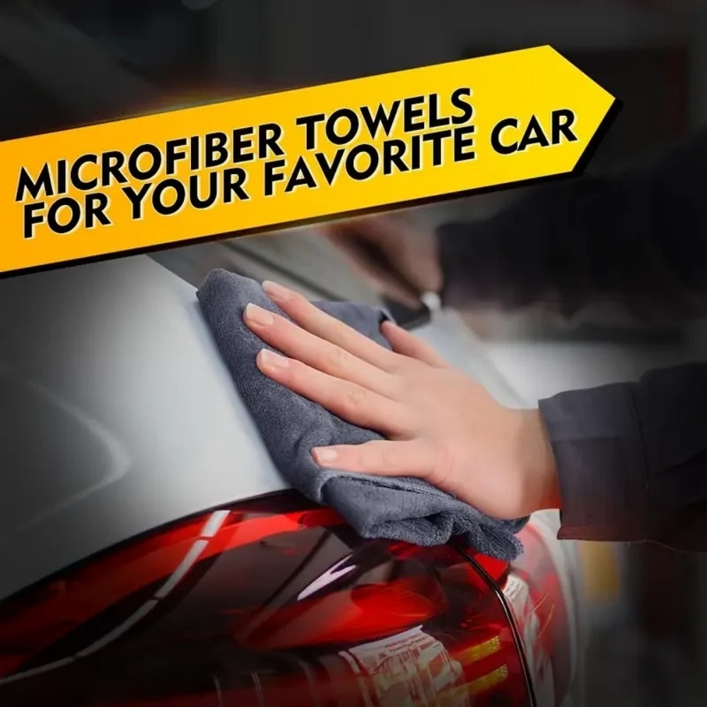黒色マイクロファイバークリーニングクロス 吸水タオル 洗車  - Microfiber Towel Detailing のレビューと価格
