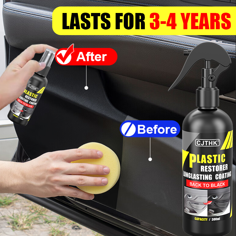 車のプラスチック修復剤バックトゥブラックグロスプラスチックリ - Leather Cleaner Interior のレビューと価格